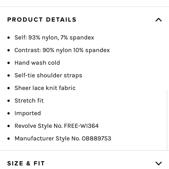 Free people MILA bralette small new black lace - Picture 6 of 6